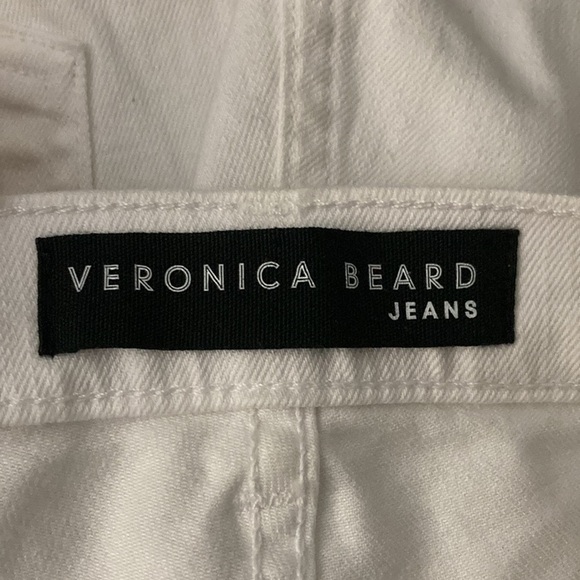 Veronica Beard Carly NWT Kick Flare White Denim Jeans Size 30 - Picture 10 of 11
